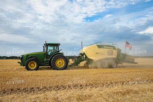 Baling Wheat Straw 152584