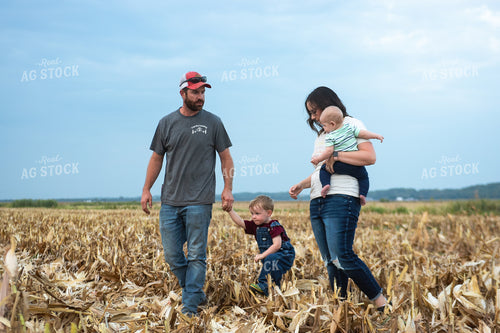 Farm Family in Field 129060
