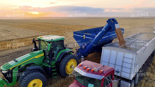 Aerial of Wheat Harvest 199027