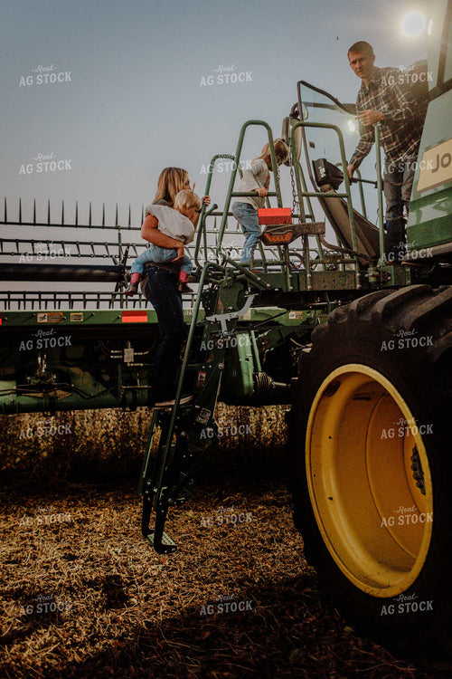 Farm Family Going for a Ride at Harvest 9286
