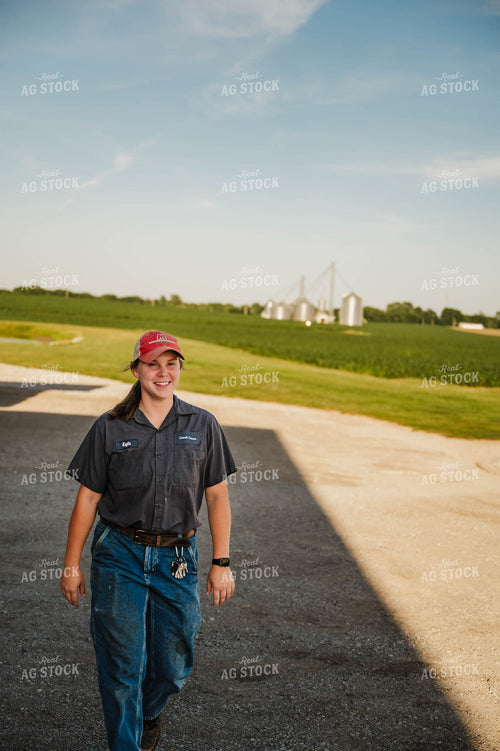 Female Farmer Walking on Farm 115245