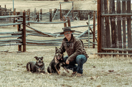 Ranch Dogs and Rancher 58091
