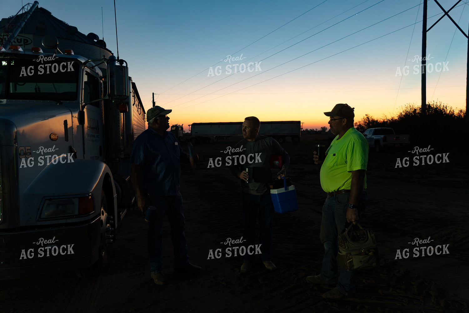 Farmers Talking During Harvest 65833