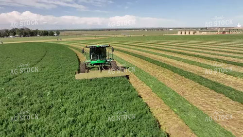 Cutting Alfalfa Field Drone 56402