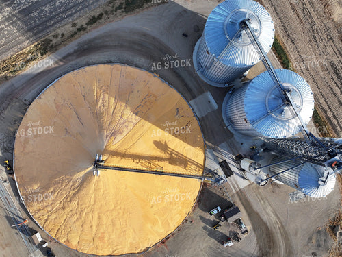 Aerial of Bunker Grain Storage 141196