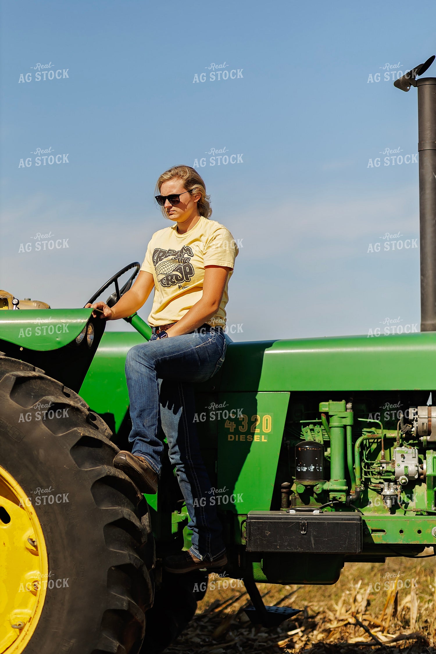 Farmer on Tractor 93224