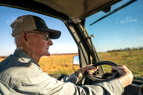 Farmer Driving Side by Side 115467