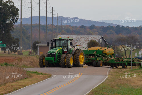 Tractor and Planter on Road 79040