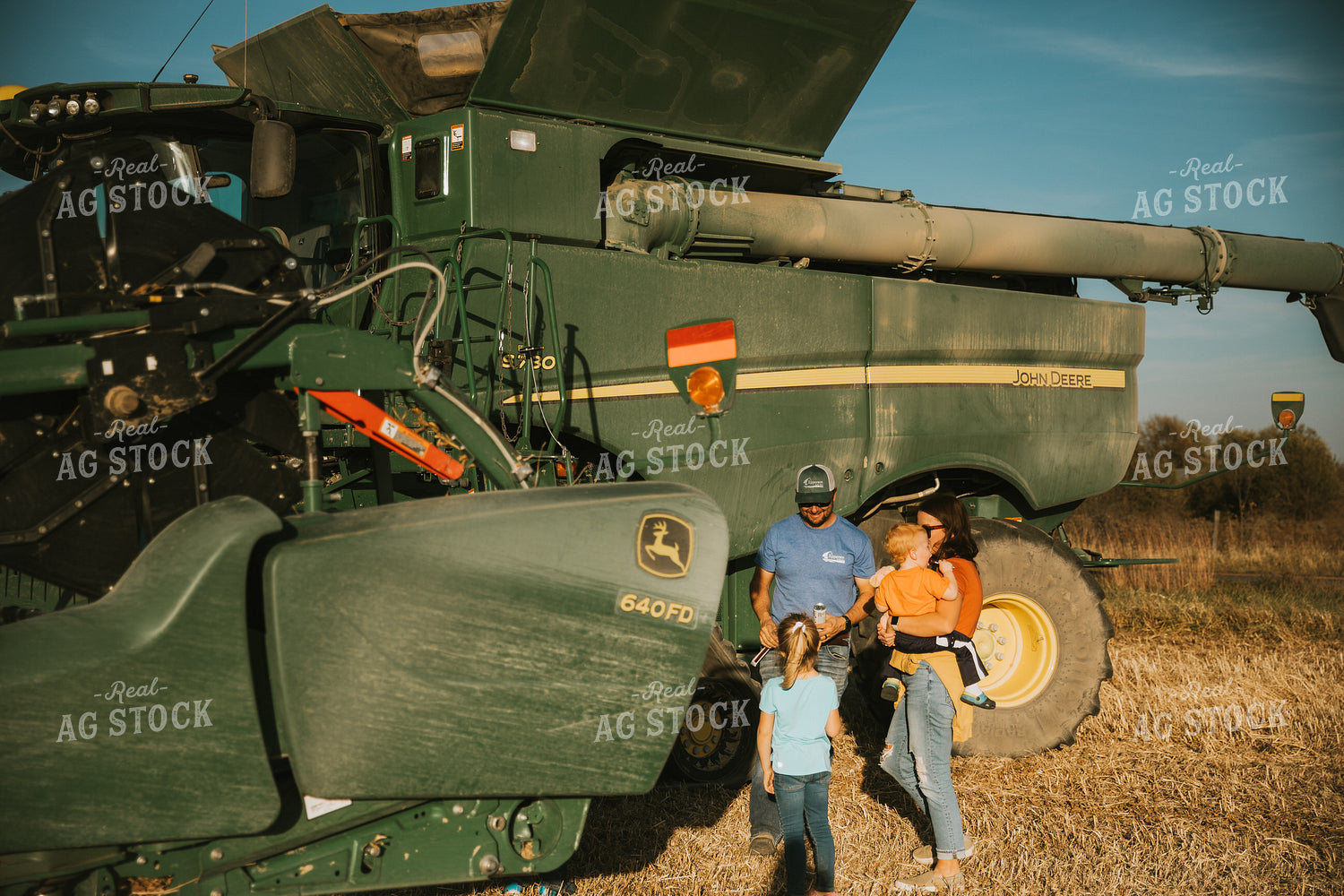 Farm Family in Field 7214