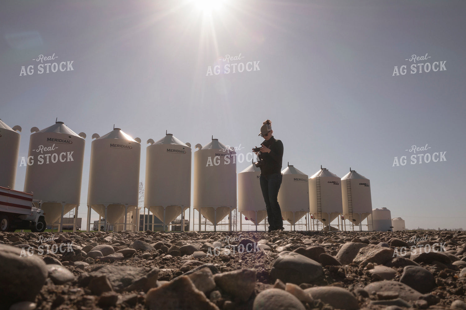 Drone Pilot by Grain Bins 135055