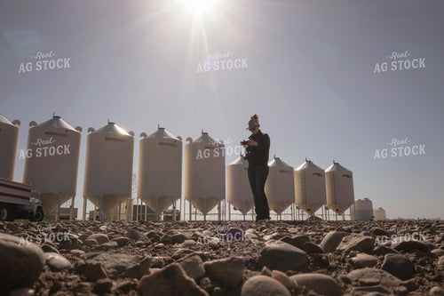 Drone Pilot by Grain Bins 135055