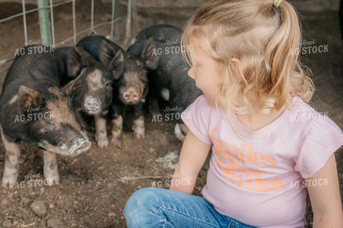Farm Kids with Pigs 218052