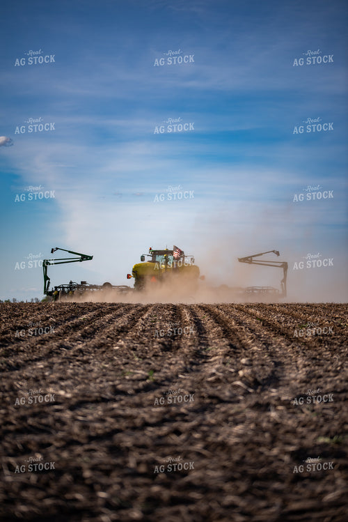 Tractor and Planter in Field 76384
