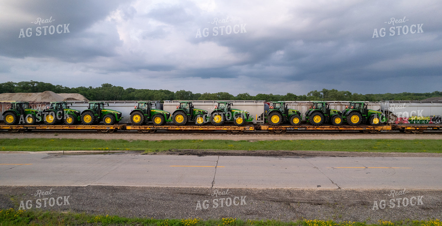 Tractors on Railroad 92004