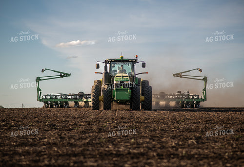Tractor and Planter in Field 76382