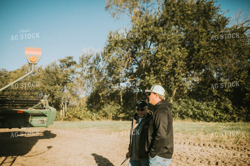 Farmers Talking in Soybean Field 5204