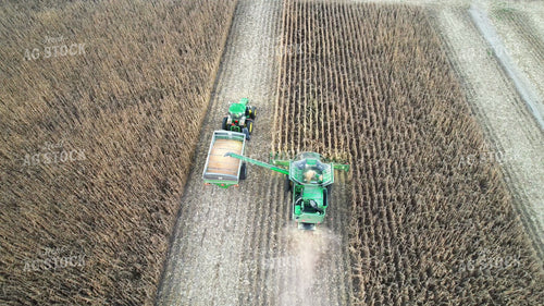 Aerial of Bin Site at Night 65481