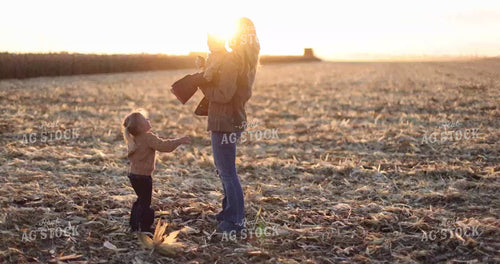 Farm Family in Field 8670
