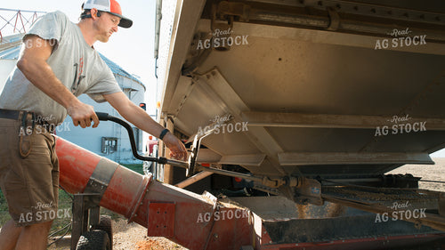 Farmer Filling Bin with Sweep Auger 26082