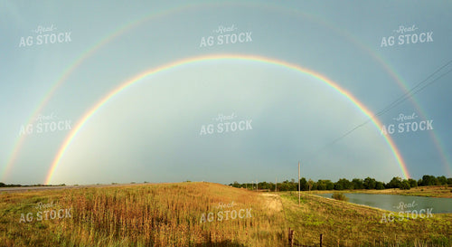 Double Rainbow Over Rural Landscape 228002