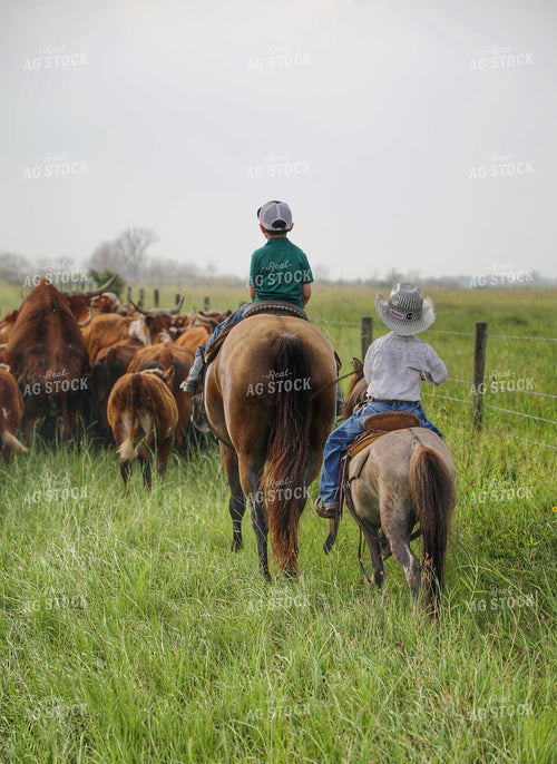 Ranch Kids on Horseback 210009