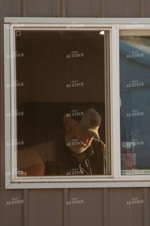 Farmer Working at Desk 157149