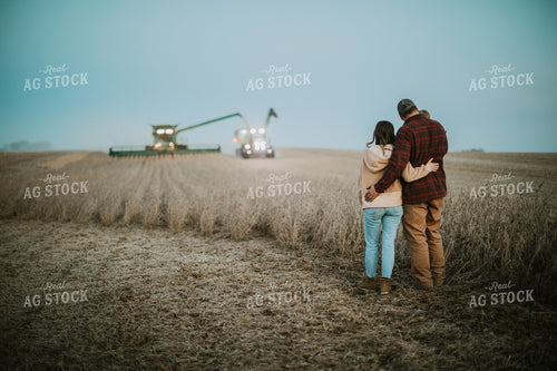 Farm Family in Soybean Field 6781