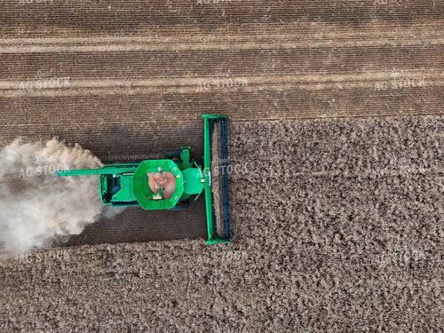 Aerial of Harvesting Wheat 239602