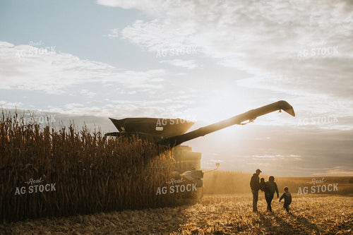 Farm Family in Corn Field 6944