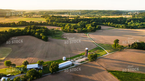 Aerial of Farm Scene 52788