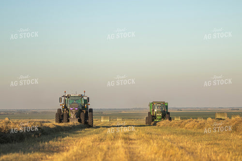 Tractors Baling Hay 72088