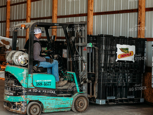 Farmer Loading Up Seed 133038