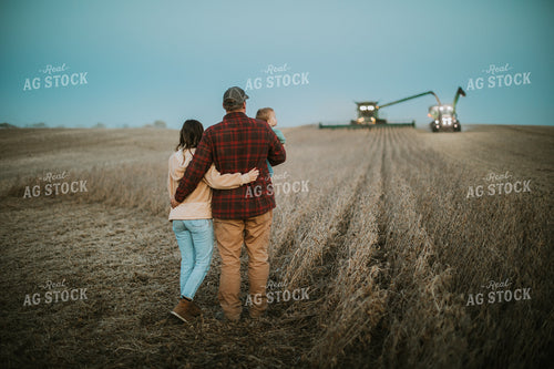 Farm Family in Soybean Field 6780