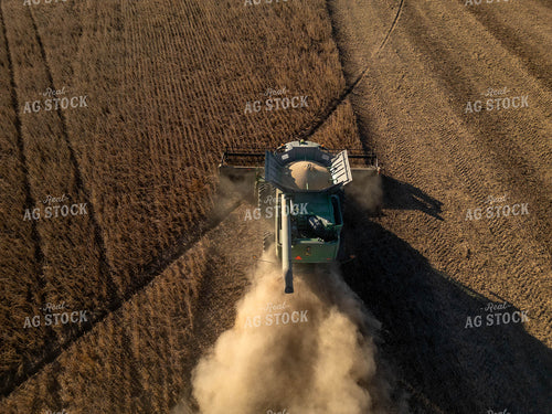 Overhead of Soybean Harvest 115452