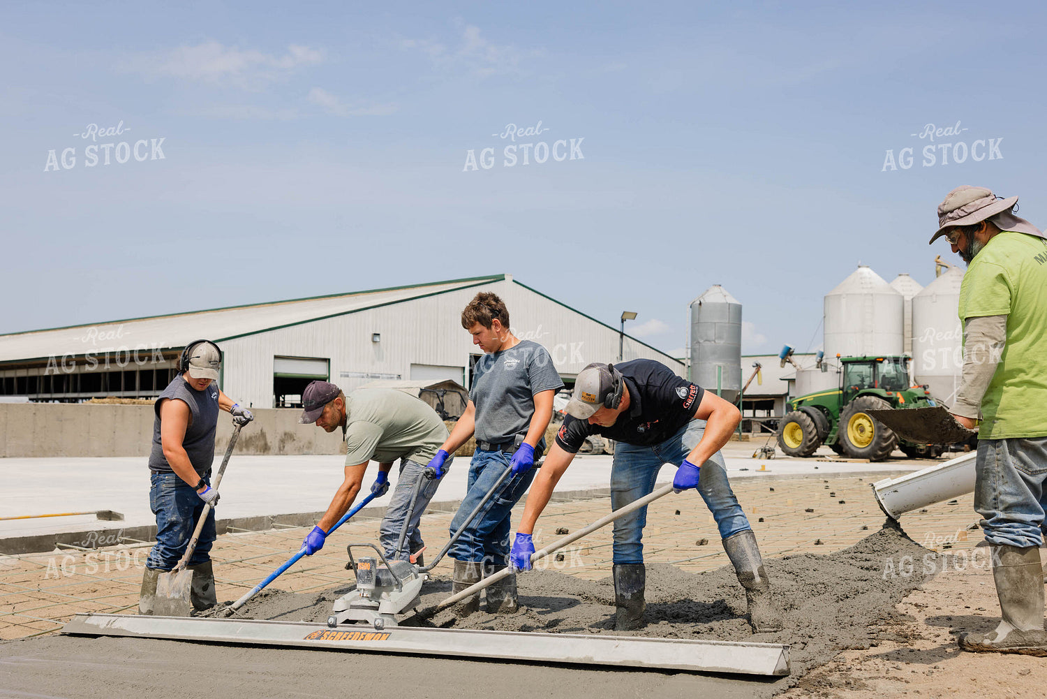 Pouring Cement at Dairy Farm 152664