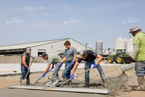 Pouring Cement at Dairy Farm 152664