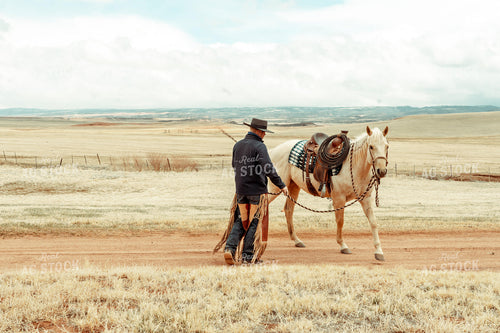 Rancher with Horse 58045