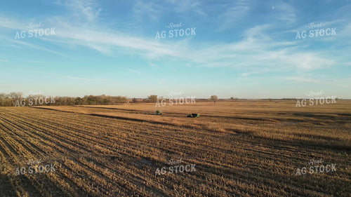 Aerial of Corn Harvest 268268