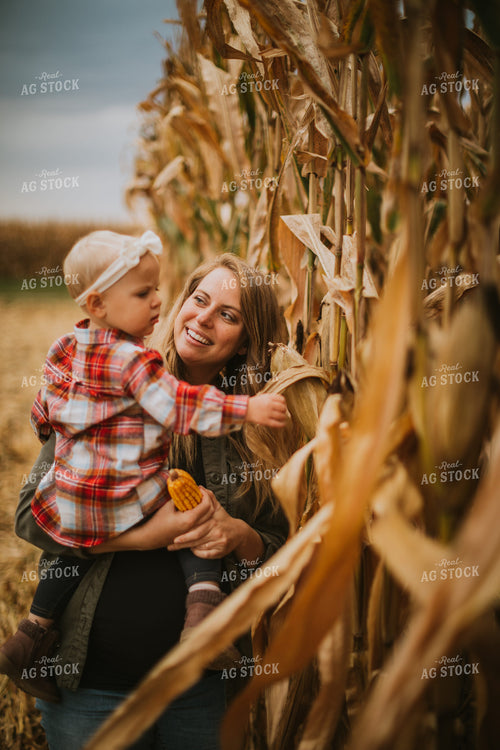 Farmer and Farm Kid in Field 6679