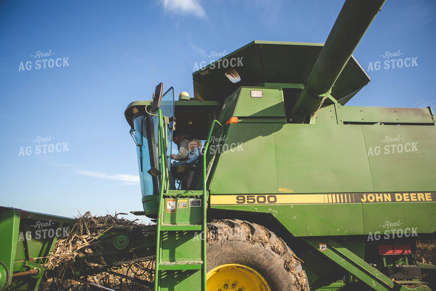 Farm Family in Combine 169018