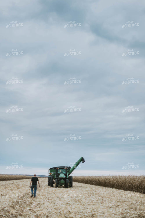 Farmer Walking to Tractor 8630