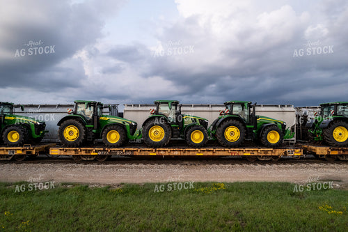 Tractors on Railroad 92002