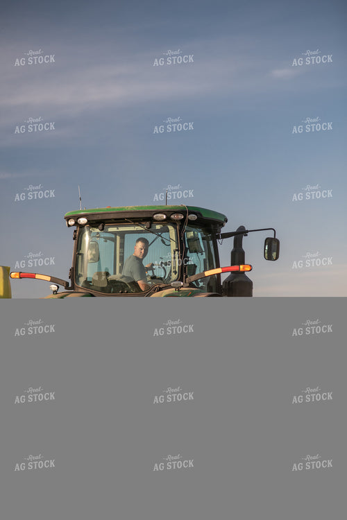 Tractor and Planter in Field 76383
