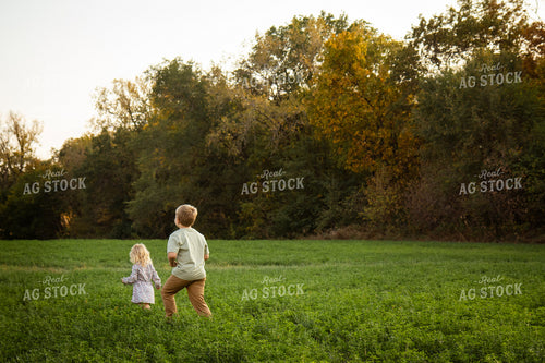 Farm Kids in Alfalfa Field 268120