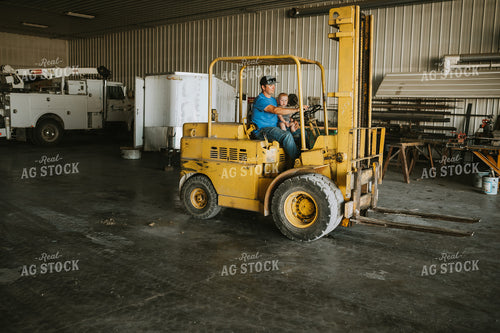 Farmer and Farm Kid in Farm Shop 6199