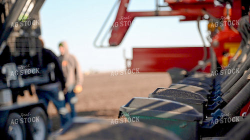 Farmers Chatting by the Planter 25207