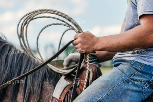 Rancher on Horse 64330