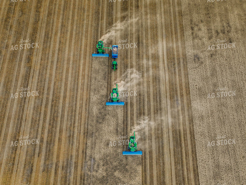 Overhead of Wheat Harvest 199008