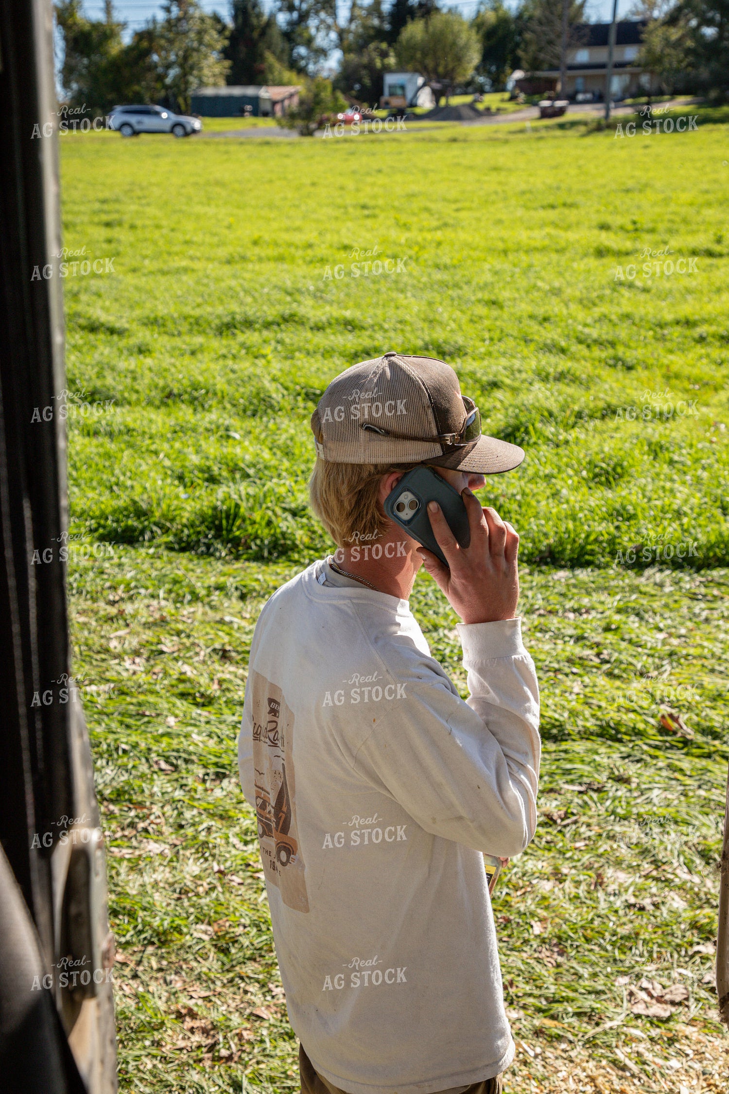 Farmer Talking on Phone 142022