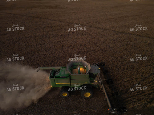 Aerial of Soybean Harvest 115456